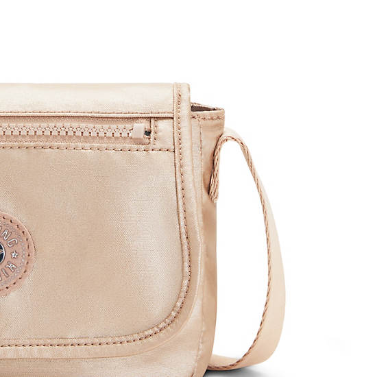 Sac Mini Kipling Sabian Metallic Crossbody Doré | FR 1866RV